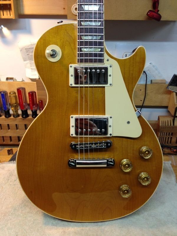 Les Paul Refin - Black to Amber