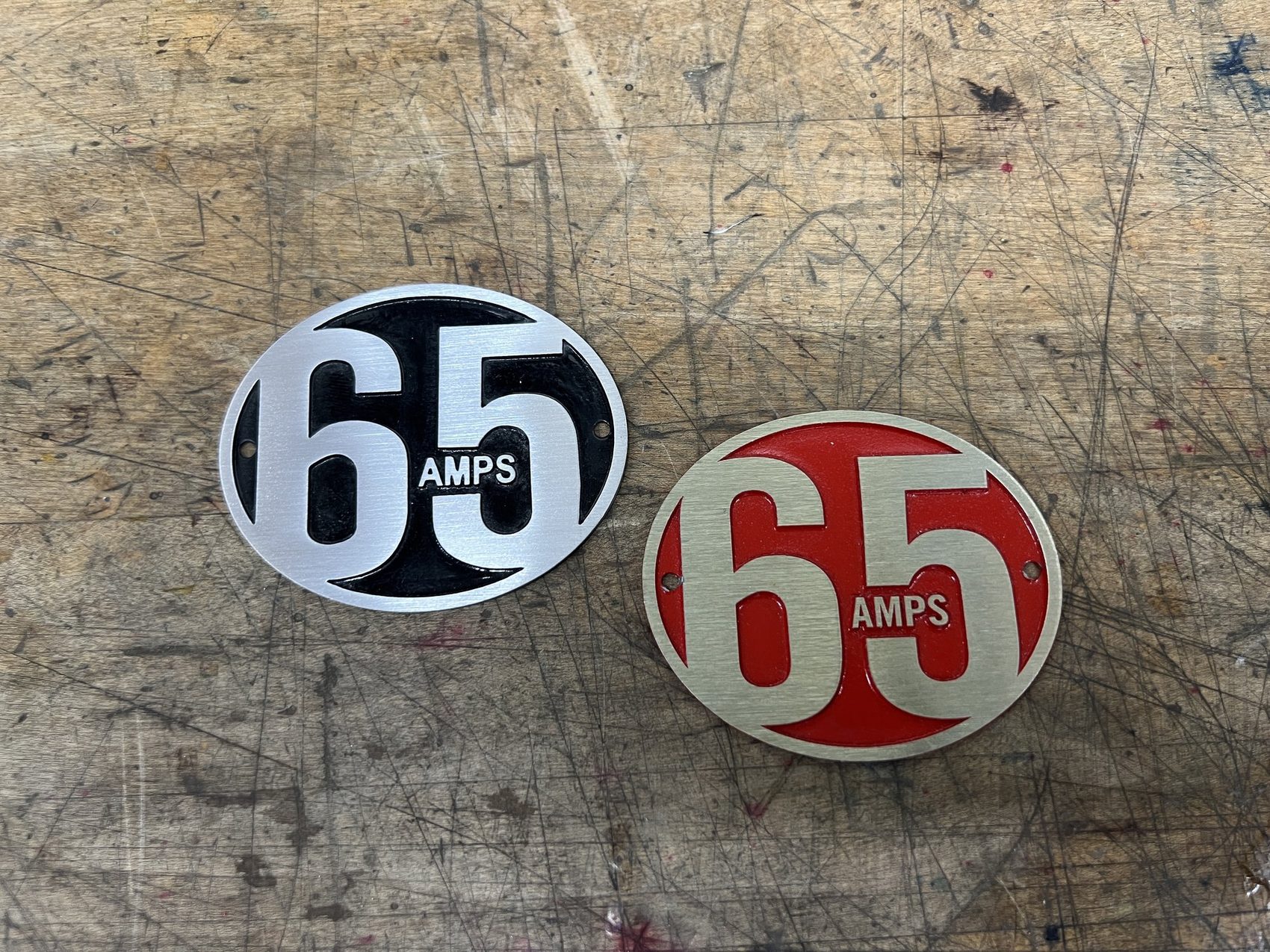 Replacement Badge for a 65 amp