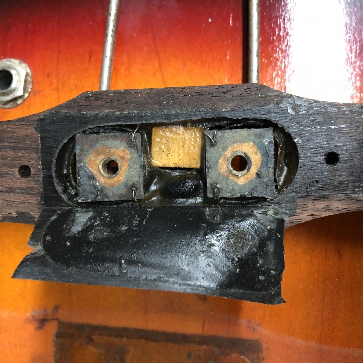 Airline Pocket Bass Bridge Pickup Repair