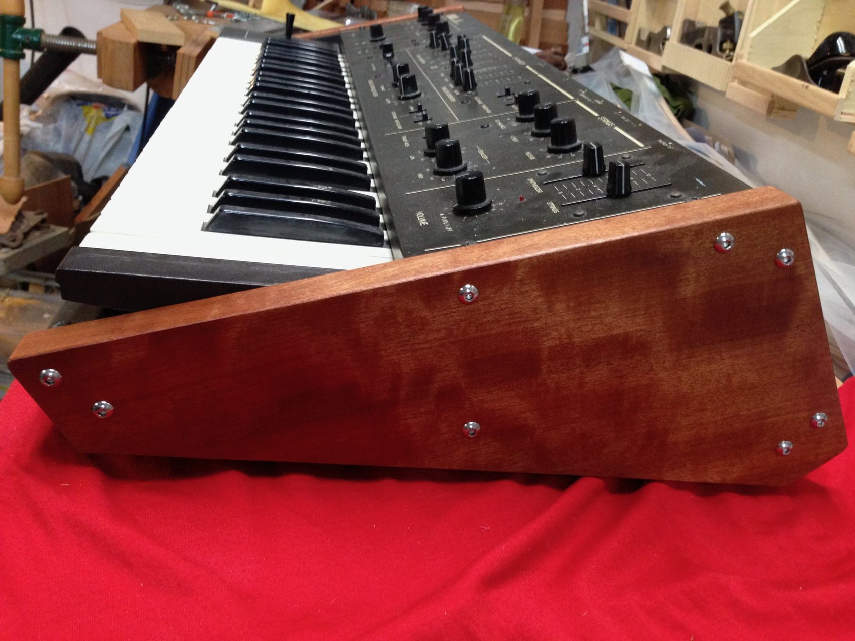 Wood side for a Korg Delta